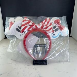 Disneyland Mickey and Minnie Mouse Holiday Christmas Loungefly Ear Headband